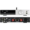 AOSHIDA SMSL AO300 MA5332MS 165W Classe D Amplificatore, Ingresso USB/Coax/OPT/BT5.1 LDAC/HDMI Arc/RCA DAC Convertitore, Uscita Altoparlante/Subwoofer, MQA DAC Amplificatore per Cuffie da 4,4/6,35mm, Argento