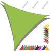 MAJINGC Tenda parasole triangolare, 3 x 4 x 5 m, impermeabile, protezione UV 95%, giardino, patio, piscina, esterni, con corda verde