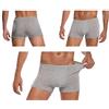 STARLY Boxer da viaggio monouso in cotone intimo da uomo, pantaloncini portatili, colore grigio, 5 pezzi XL, Grigio, X-Large