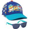 Paw Patrol Boys cap e Occhiali da Sole Gratis | Bambini Rubble Chase Marshall Blu Cappello da Baseball Regolabile Accessori per Le Vacanze Estive | Regali di Merchandising per programmi TV