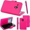 ebestStar - Cover Compatibile con Samsung S3 Mini Galaxy GT-i8190, i8190N Custodia Portafoglio Pelle PU Protezione Libro Flip + Penna, Rosa [Apparecchio: 121.6 x 63 x 9.9mm, 4.0'']