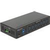 DeLOCK Hub USB DeLOCK 63311 hub di interfaccia 3.2 Gen 1 [3.1 1] Type-B 5000 Mbit/s Nero (DeLock External Industry 7 x 3) [63311]