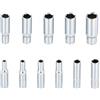 Duronge 11 Pezzi Set di Chiavi a Bussola Lunghe, Chiavi a Bussola, Chiave a Bussola, Chiavi Esagonali a Bussola, Set Chiavi a Bussola, 4-13 mm, Lunghezza 50 mm