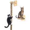 Nuyhgtr Corda da arrampicata per gatti, giocattolo a torre per gattini, scala da parete, design resistente ai graffi, macinazione delle zampe, per riposare animali domestici, gioco, arrampicata su mobili