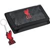 Liverpool F.C. Set di accessori per tifosi sportivi con scomparti per carte di credito e portamonete, attrezzatura per tifosi, regalo per ragazzi, Nero , Taglia unica, Moderno