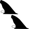 niphean Paddle Board Fin 4''/9''/15 Wave Replacement, Facile da Inserire, Ricambio Pinna SUP per Stand-up Paddle Boards, Accessorio Durevole per Paddle Board, Accessorio SUP (2x4 inch)