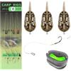 Fyfjur 6 Pezzi Pasturatore Pesca Feeder Con Ami Da Pesca, Set di Strumenti per alla Carpa, Method Feeder Alimentatori In Linea 20/30/40g