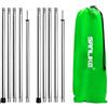 SANLIKE Palo Pieghevole Acciaio Inox Tenda Campeggio 203,2cm Set 2