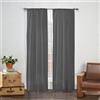 Eclipse Pairs to Go Eclipse Cadenza - Tende per finestra in microfibra, lunghezza 137,2 cm x larghezza 101,6 cm, 2 pannelli, colore: Grigio fumo