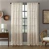 Archaeo Capri Jigsaw Embroidery Linen Blend Curtain 50 x 84 oro/lino, 50 x 84 Panel