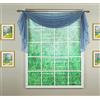 Today's Curtain Emelia Original - Sciarpa in voile da 365,8 cm, con zeppa, 114,3 cm di larghezza x 365,8 cm di lunghezza