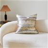 THE-TINOART Federa per cuscino in jacquard glitterato, 45 x 45 cm, colore oro e argento, per divano, sedia, camera da letto, soggiorno, 1 pezzo, colore: oro e grigio