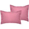 Nuit Des Rêves Lussuoso set di federe Oxford (2 pezzi), rosa antico, 80 x 80 + 5 cm, 100% cotone Ranforce, 155 fili, chiusura a busta, lavabile in lavatrice a 30 °C