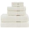 Madison Park Set di asciugamani da bagno in 100% cotone biologico, qualità alberghiera e spa, altamente assorbenti, ad asciugatura rapida, include per doccia, lavaggio a mano e viso, varie misure,