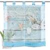 Home Fashion Voile Tenda con Passanti Stampa Digitale Maritim, Poliestere, Blu, 140 x 60 cm