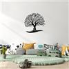 Wallity Hanah Home Elegante accessorio decorativo da parete in metallo nero, 64 x 66 cm, 100% metallo, spessore 1,5 cm, perfetto per decorazioni moderne della casa e esposizione d'arte