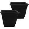 The HC Companies Fioriere, nero, 30,5 cm (confezione da 2)