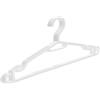 Berlona Grucce Bianco, 10 Pezzi - Appendini Salvaspazio in Plastica, Ultrapiatti e Antiscivolo - per Camicie, Abiti, Top, Magliette e Cinture - 41 x 18,5 cm