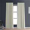 HPD Half Price Drapes - Tende oscuranti per camera da letto, 213 cm di lunghezza, in tinta unita, isolamento termico (1 pannello), in lino, 127 x 213 cm (larghezza x lunghezza), avorio