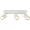 BRILONER - Plafoniera, orientabile, GU10, max. 9 W, faretti soffitto, lampada soffitto, plafoneria soffitto, plafoniere da soffitto, plafoniera camera da letto, faretto, 32,5 cm, bianco