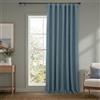 HPD Half Price Drapes Tende oscuranti in finto lino, per camera da letto, lunghe 274 cm (1 pannello), 100 W x 108 L, extra larghe, per soggiorno, decorazione per la casa, colore: blu Reverie