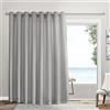 Exclusive Home Curtains Loha - Tenda a pannello con occhielli per patio, 108 x 96 cm, colore: grigio tortora
