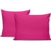 Nuit Des Rêves Set di 2 federe in morbido cotone, motivo rosa antico, 80 x 80 cm, 100% cotone Ranforce, 155 fili, chiusura a busta, lavabile in lavatrice a 30 °C