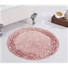 Better Trends Tappeto da bagno in 100% cotone, collezione Shaggy Border, ultra morbido, assorbente, ad asciugatura rapida, ideale per bagno, doccia, camera da letto, cane o zerbino, rotondo, 76,2 cm,