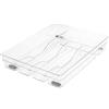 Glad GLD-71059 - Contenitore per cassetti e dispensa, organizer per posate a U, con piedini antiscivolo, 33 x 25 x 5,6 cm, in plastica