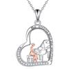 YFN Collana di piano in argento 925 Ciondolo di strumenti musicali Regali di gioielli per donne amanti del pianoforte