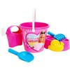 Toyland® Barbie Set da 6 secchielli e Palette con annaffiatoio - Giochi con Sabbia e Acqua - Giocattoli da Spiaggia
