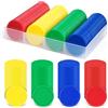 MINISOISO Set da Poker Chips Poker in plastica, 160 Fiches Poker, Gettoni di Gioco, Gettoni del Casinò, Gettoni di Bingo, Set di Chip da Poker con Scatola per Contare Matematica Apprendimento