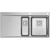 DOMD150DX Domus Schock - Lavello ad una vasca e mezza con gocciolatoio - Acciaio Inox