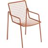 Emu - Poltrona impilabile Rio R50 - Rosso - Acciaio - Designer Anton Cristell
