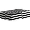 Jonathan Adler - Scatola Op Art - Nero - Velluto - Designer Jonathan Adler