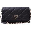 GUESS Tali Flap, Crossbody, pattina a Tracolla, Organizer Donna, Nero, Taglia Unica