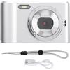 Xolsurg Portable Kids Digital Camera FHD FHD 48MP AutoFocus IPS Screen 8x Zoom (Argento)