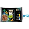 SHEBA Nature's Collection Selezione di sapori 52x85 g Alimento umido completo per gatti adulti, bocconcini in salsa con pollo, tacchino, tonno e salmone