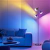 SIBRILLE Lampada da Terra RGB, 36W 3000 lm Piantana Lampada da Terra con Telecomando, 3000K-6500K Moderna Lampade da Terra LED 3 Luci Individuale Controllo per Soggiorno, Lettura e Ufficio