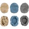 Polyte - rivestimenti in microfibra per accessorio lavavetri - anti-pelucchi - blu, grigio, foglia di tè - per testina da 15 x 10 cm - 6 pezzi