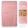 MyStilo Asciugamano per hammam in 100% cotone riciclato, sostenibile e naturale, asciugamano da sauna, telo doccia, asciugamano da bagno, asciugamano da yoga, petrolio, 100 x 200 cm, sultano (salmone)