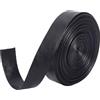 GORGECRAFT Cinghie in Pelle PU Nere 5mx20mmx1mm Nastro di Rifinitura Pelle Strisce Pieghevoli Texture Agnello PU Similpelle Cordino Piatta Fai da Te Cucito