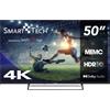 Smart-tech 50uw02v Tv 127 Cm (50) 4k Ultra Hd Smart Tv Wi-fi Nero 260 Cd/m²