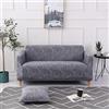 LNXSESN Copridivano 3 Posti Grigio Chiaro Viola Sofa Cover Spandex Lavabile Telo Copridivano Antigraffio Gatto Copri Divani Moderna Universale Copridivani Elastici Copri Divano