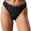 Calvin Klein Donna Slip Brasiliana Confezione da 3 Low-Rise Intimo, Multicolore (Black/Sand Trap/Mauve Wine), L