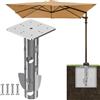 Lifeswell Base universale per ombrellone da incasso, in acciaio antiruggine, design salvaspazio per ombrellone verticale a sbalzo