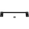 Yuecoom Maniglia per porta della stalla, stile industriale in ferro battuto Porte della stalla scorrevoli nere Maniglione per porte Garage Capannoni Accessori hardware(L)