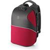 Intempo Tekniko TAB - Zaino con Cavo Antifurto, Chiusura a Combinazione e Porta Usb ergonomico - Rosso