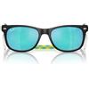 Ray-Ban Occhiali da Sole RJ9052S 702855 Wayfarer Kids Nero/Verde Specchiato Bambini