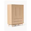 Westwing Collection Armadio Cassy, 3 ante - Marrone